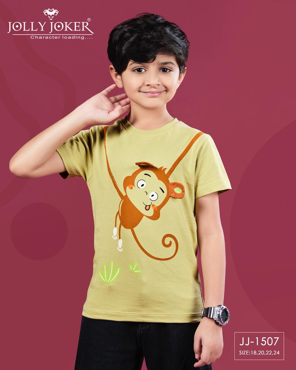 Jj 1507 Jolly Joker Cotton Looper Boys Tshirt Manufacturer India