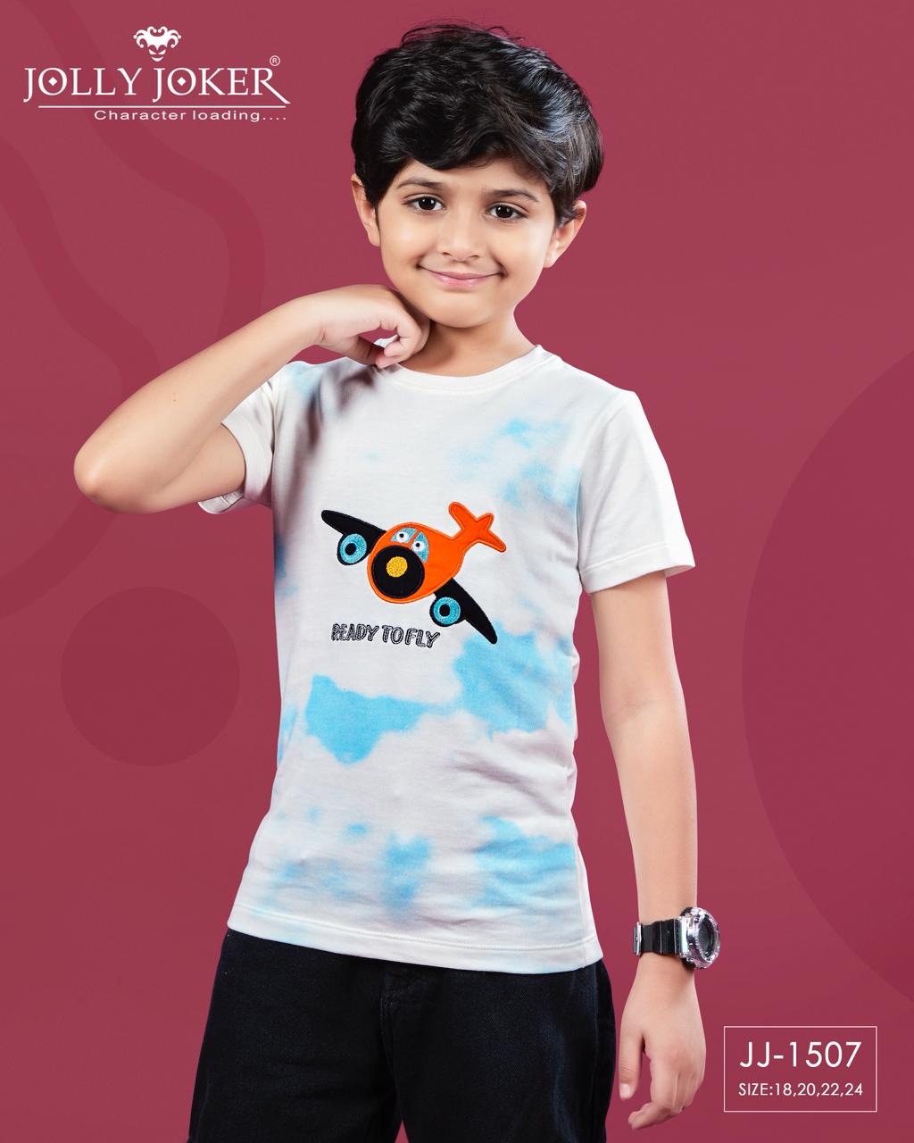 Jj 1507 Jolly Joker Cotton Looper Boys Tshirt Manufacturer India