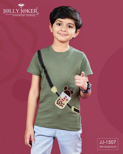 Jj 1507 Jolly Joker Cotton Looper Boys Tshirt Manufacturer India