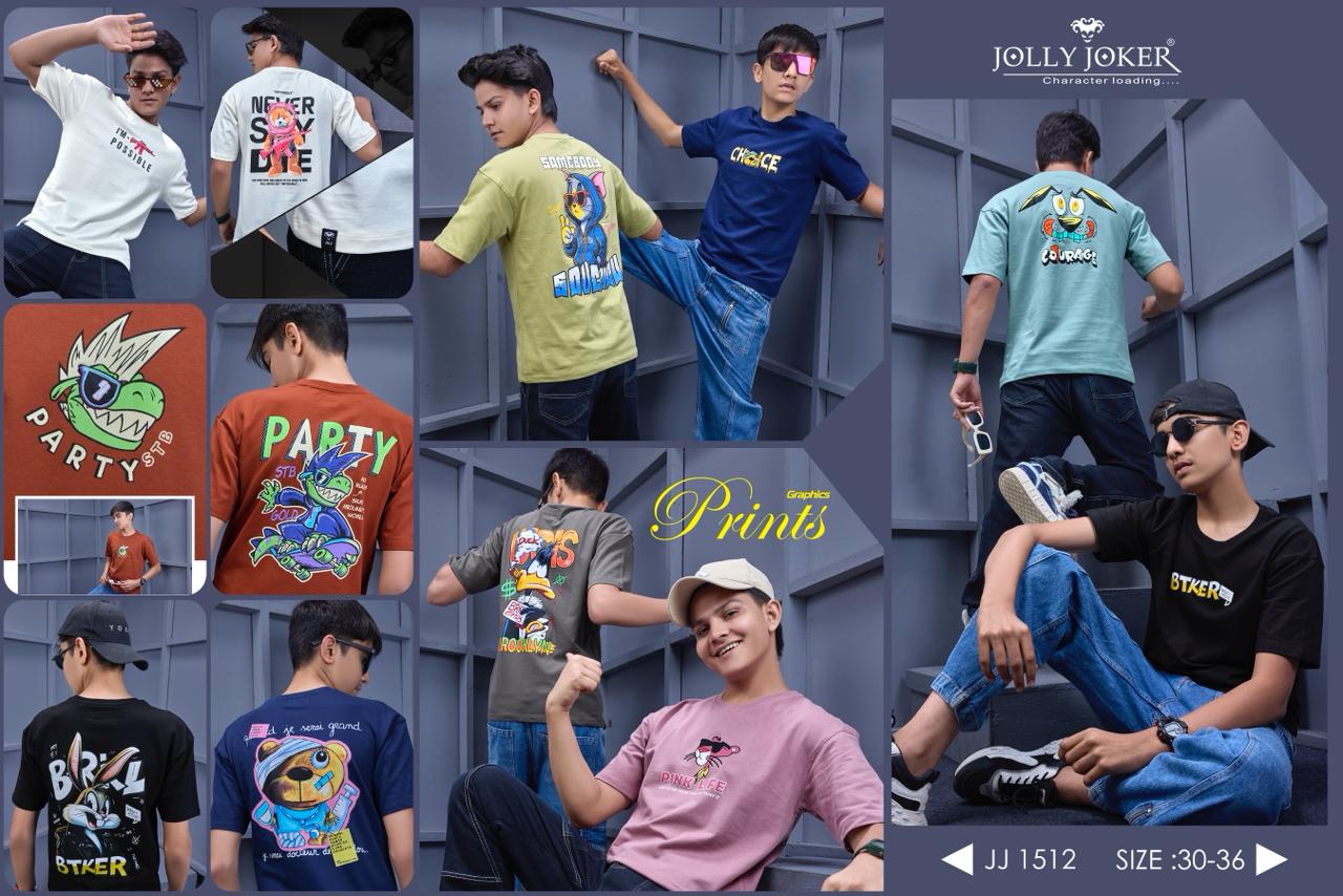 Jj 1512 Jolly Joker Cotton Looper Boys Tshirt Supplier Ahmedabad