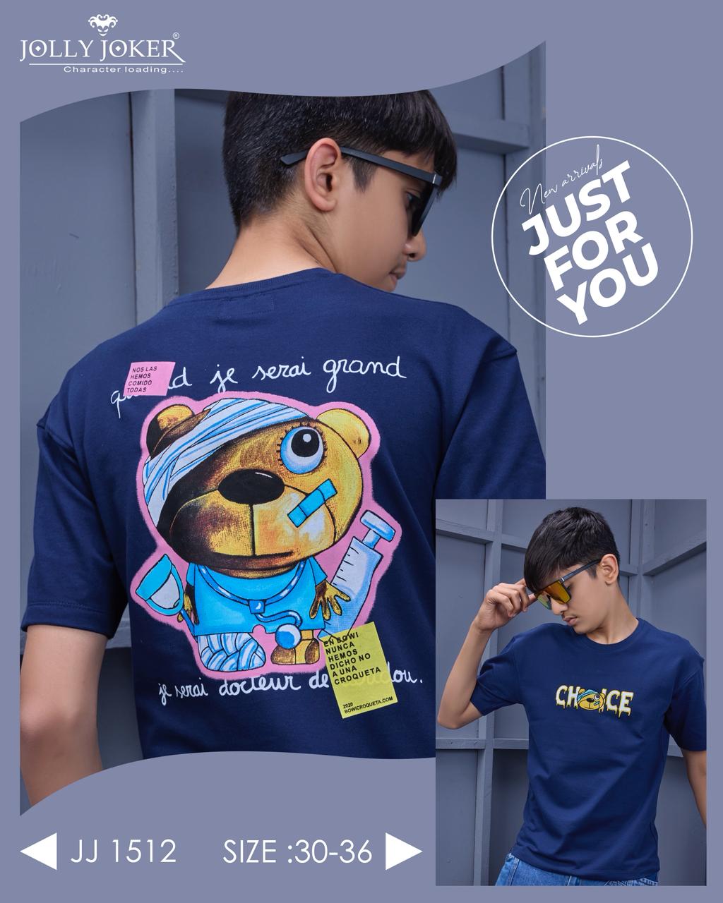 Jj 1512 Jolly Joker Cotton Looper Boys Tshirt Supplier Ahmedabad