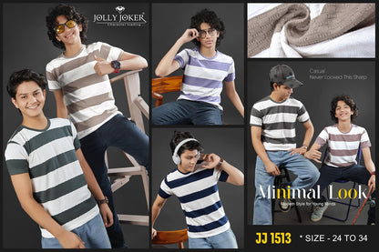Jj 1513 Jolly Joker Jacquard Boys Tshirt Wholesale Price