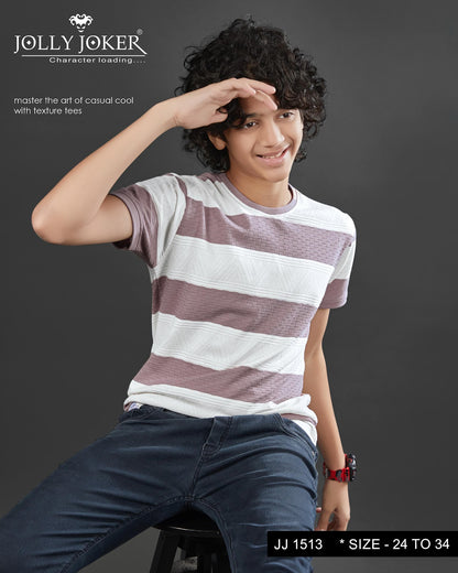 Jj 1513 Jolly Joker Jacquard Boys Tshirt Wholesale Price