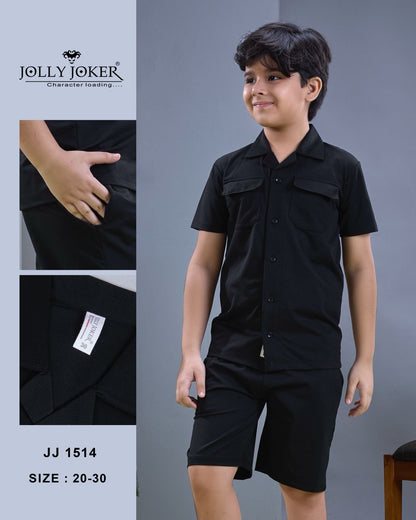 Jj 1514 Jolly Joker Waffle Knit Boys Co Ord Set Supplier Ahmedabad