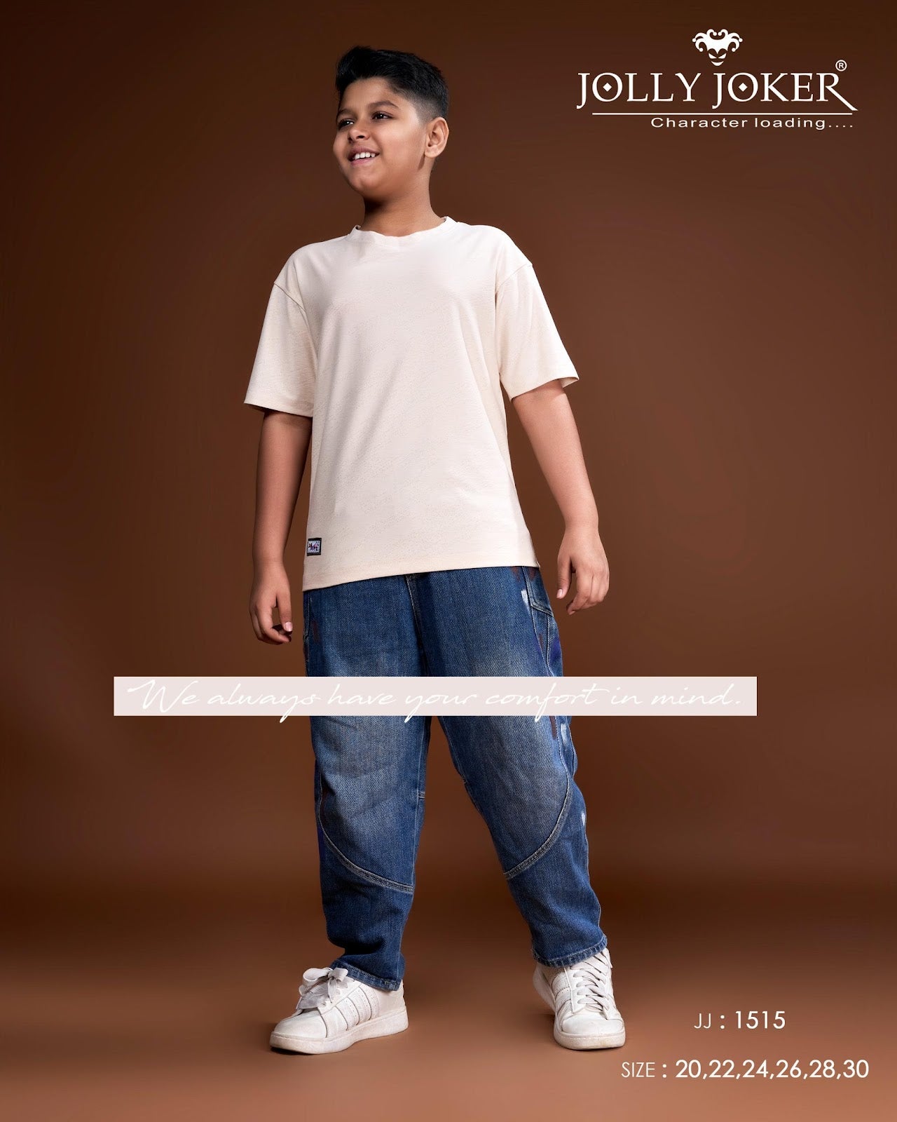 Jj 1515 Jolly Joker Cotton Boys Tshirt Wholesaler Ahmedabad