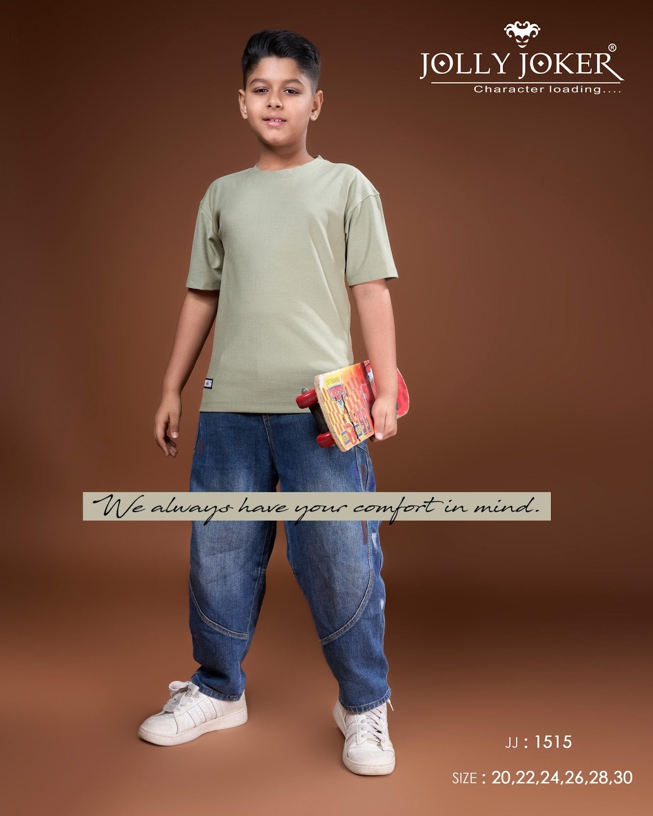 Jj 1515 Jolly Joker Cotton Boys Tshirt Wholesaler Ahmedabad