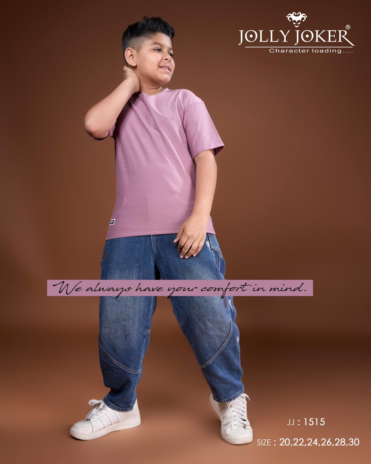 Jj 1515 Jolly Joker Cotton Boys Tshirt Wholesaler Ahmedabad