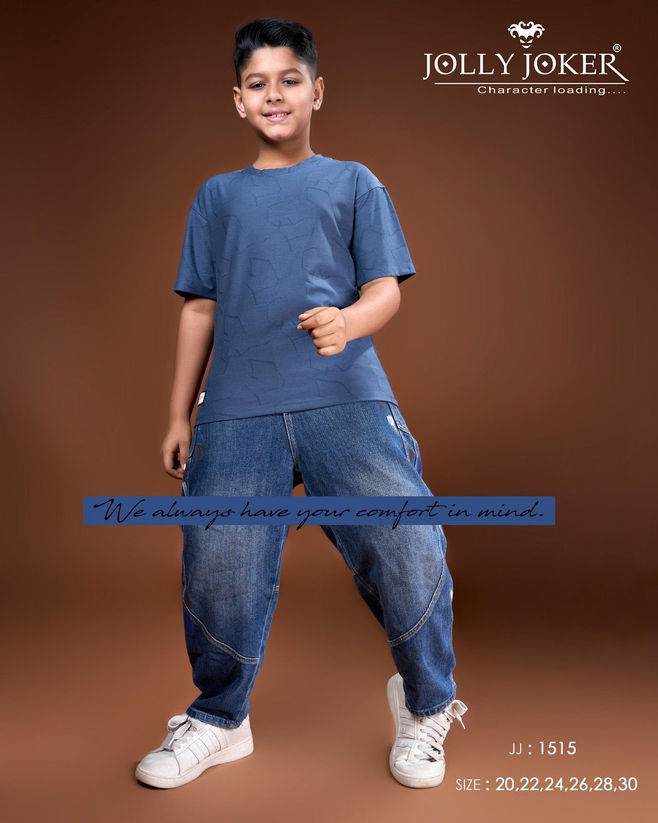 Jj 1515 Jolly Joker Cotton Boys Tshirt Wholesaler Ahmedabad