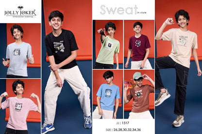 Jj 1517 Jolly Joker Jacquard Boys Tshirt Exporter