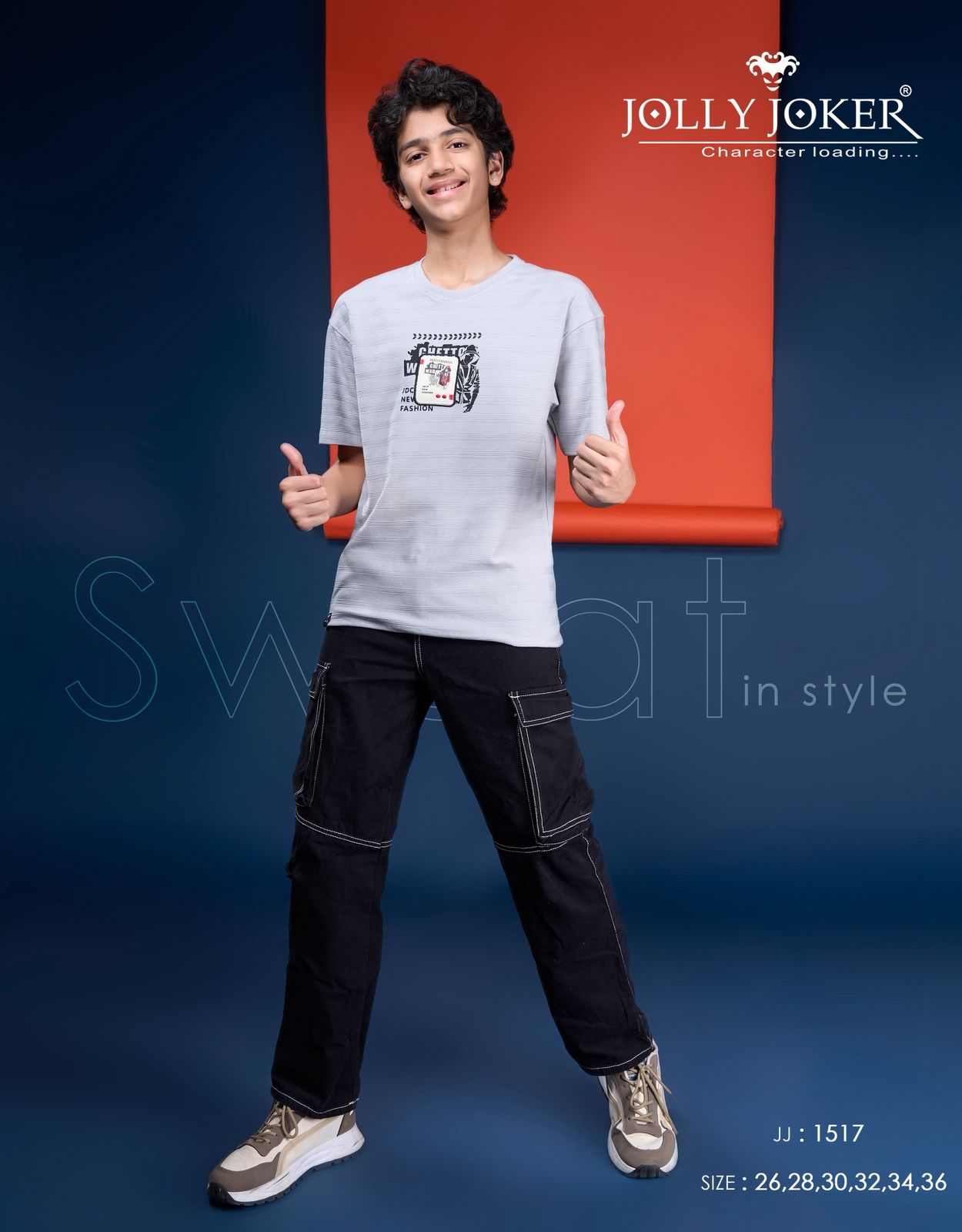 Jj 1517 Jolly Joker Jacquard Boys Tshirt Exporter