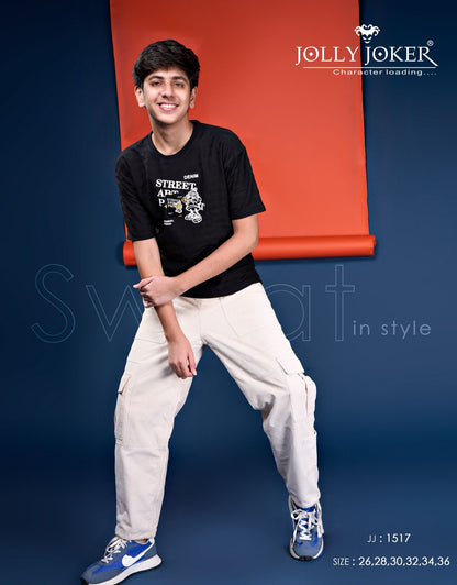 Jj 1517 Jolly Joker Jacquard Boys Tshirt Exporter