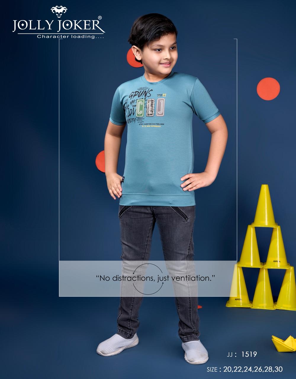Jj 1519 Jolly Joker Dobby Boys Tshirt Wholesale Rate