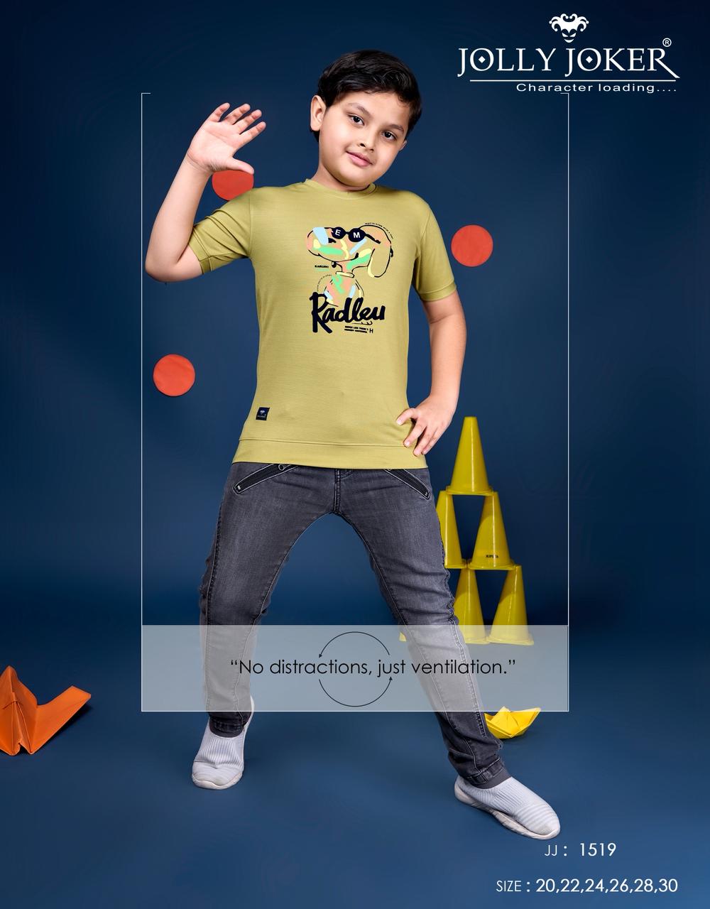 Jj 1519 Jolly Joker Dobby Boys Tshirt Wholesale Rate