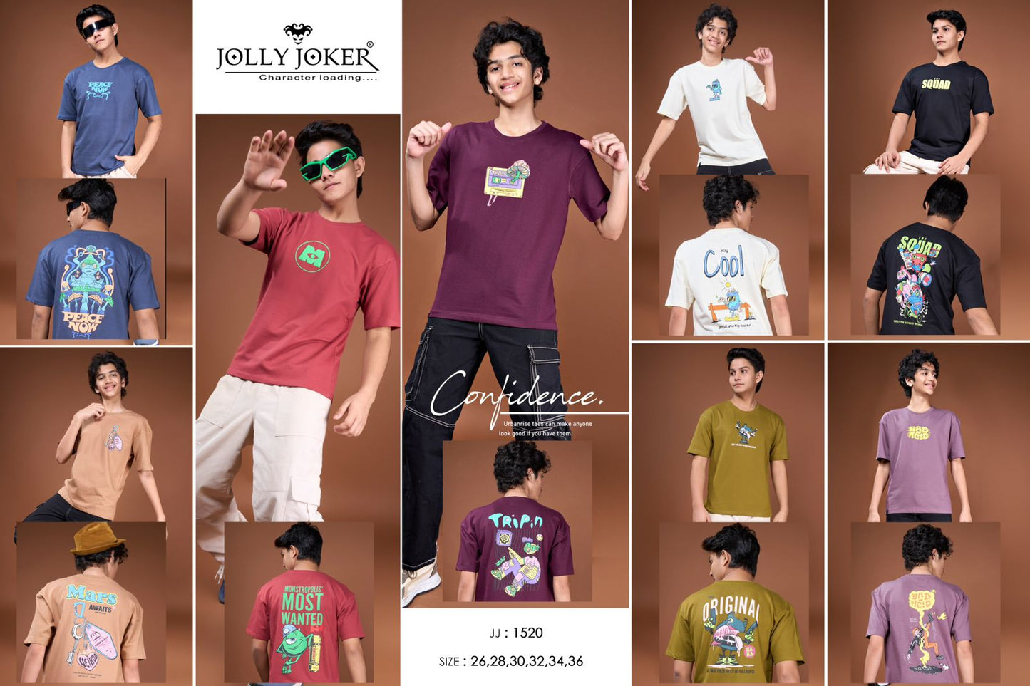 Jj 1520 Jolly Joker Cotton Looper Boys Tshirt Wholesale Price