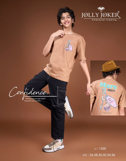 Jj 1520 Jolly Joker Cotton Looper Boys Tshirt Wholesale Price
