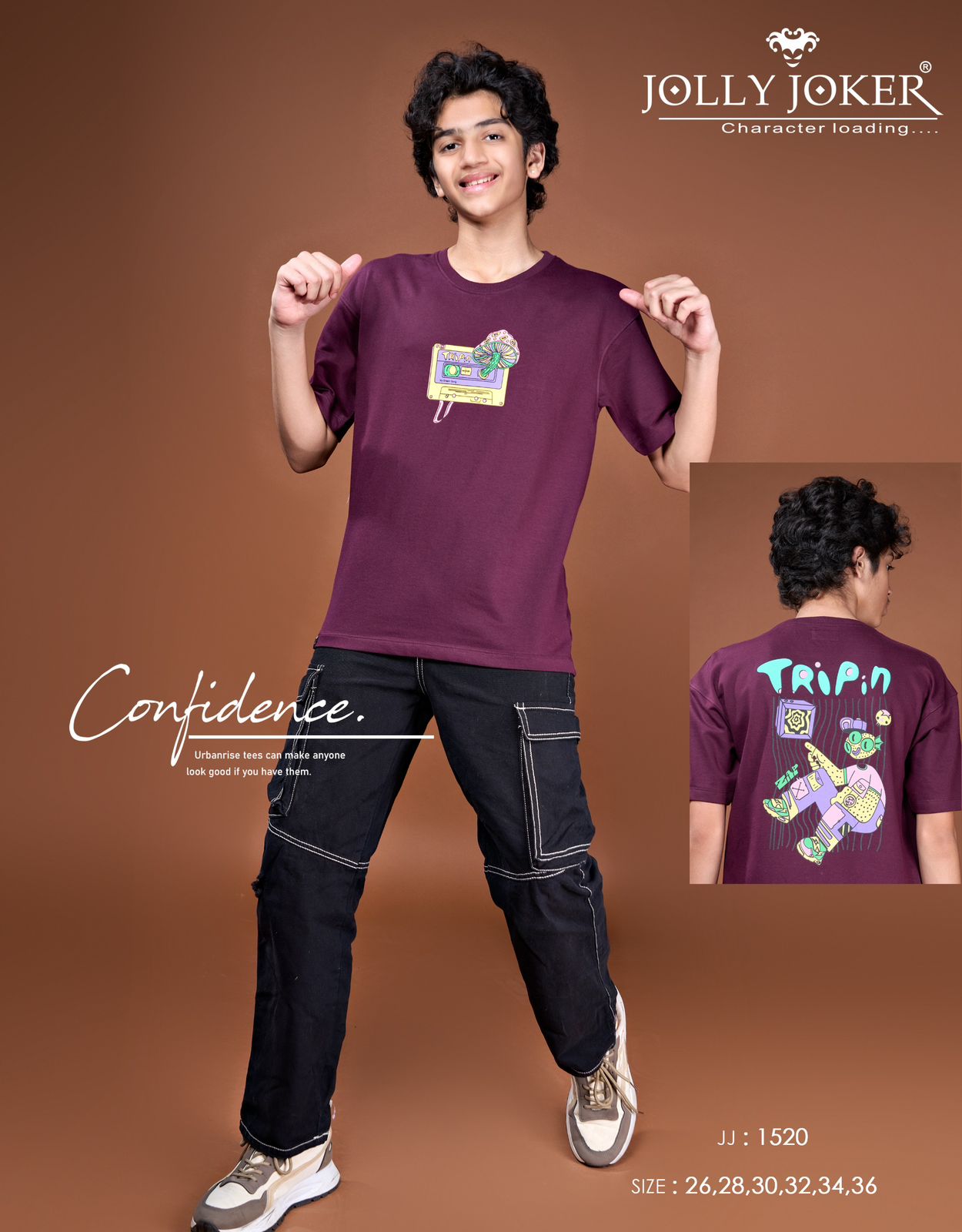 Jj 1520 Jolly Joker Cotton Looper Boys Tshirt Wholesale Price