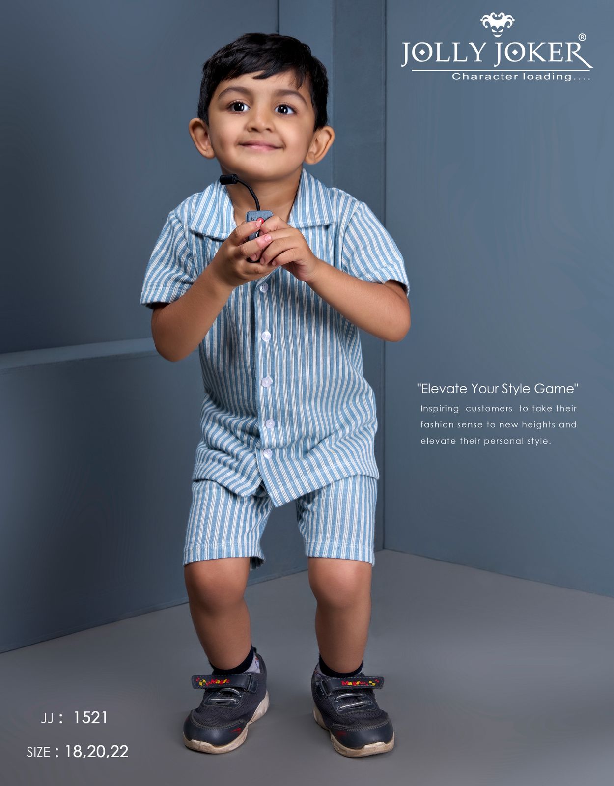 Jj 1521 Jolly Joker Linen Boys Co Ord Set Supplier India