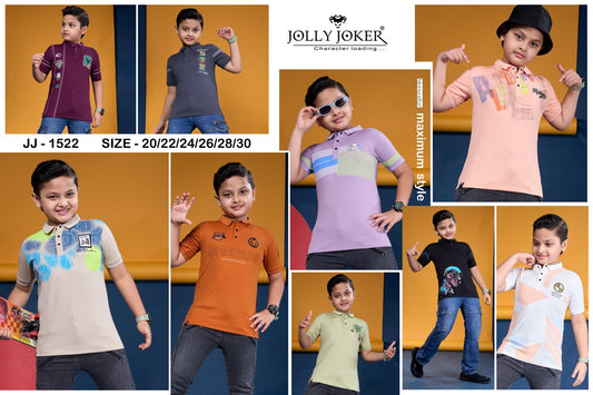 Jj 1522 Jolly Joker Tencil Boys Tshirt Supplier Gujarat