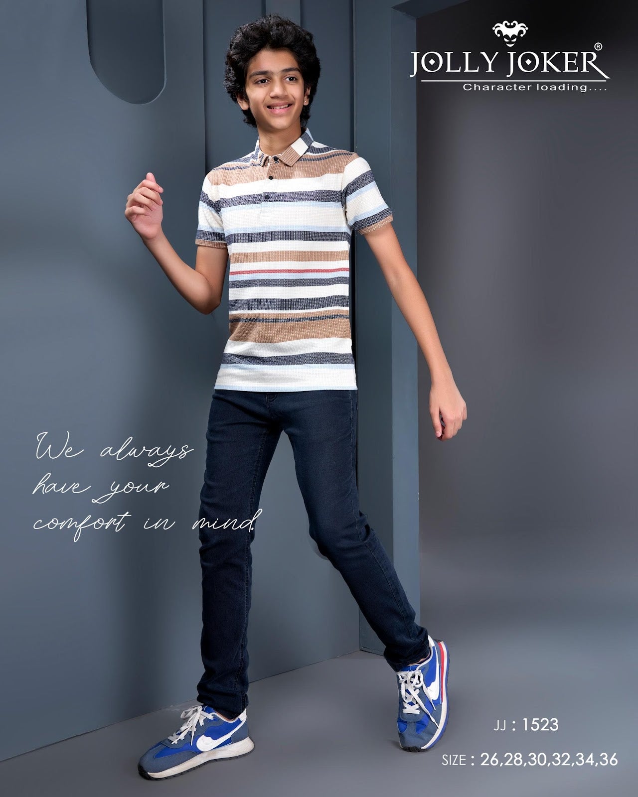 Jj 1523 Jolly Joker Knit Boys Tshirt Exporter Ahmedabad