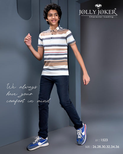 Jj 1523 Jolly Joker Knit Boys Tshirt Exporter Ahmedabad