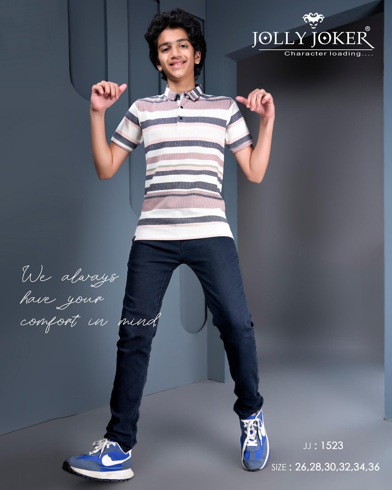 Jj 1523 Jolly Joker Knit Boys Tshirt Exporter Ahmedabad