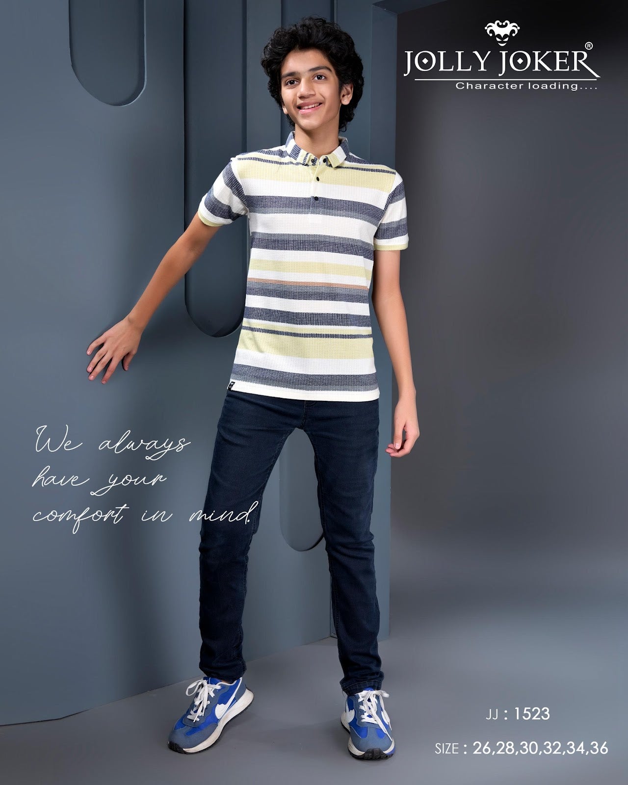 Jj 1523 Jolly Joker Knit Boys Tshirt Exporter Ahmedabad