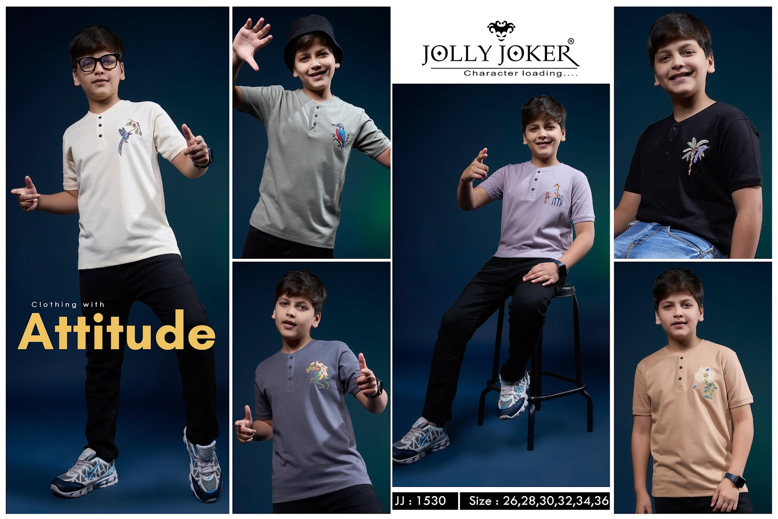 Jj 1530 Jolly Joker Knit Boys Tshirt Exporter