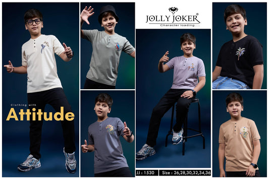 Jj 1530 Jolly Joker Knit Boys Tshirt Exporter