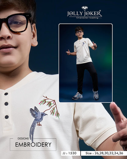 Jj 1530 Jolly Joker Knit Boys Tshirt Exporter