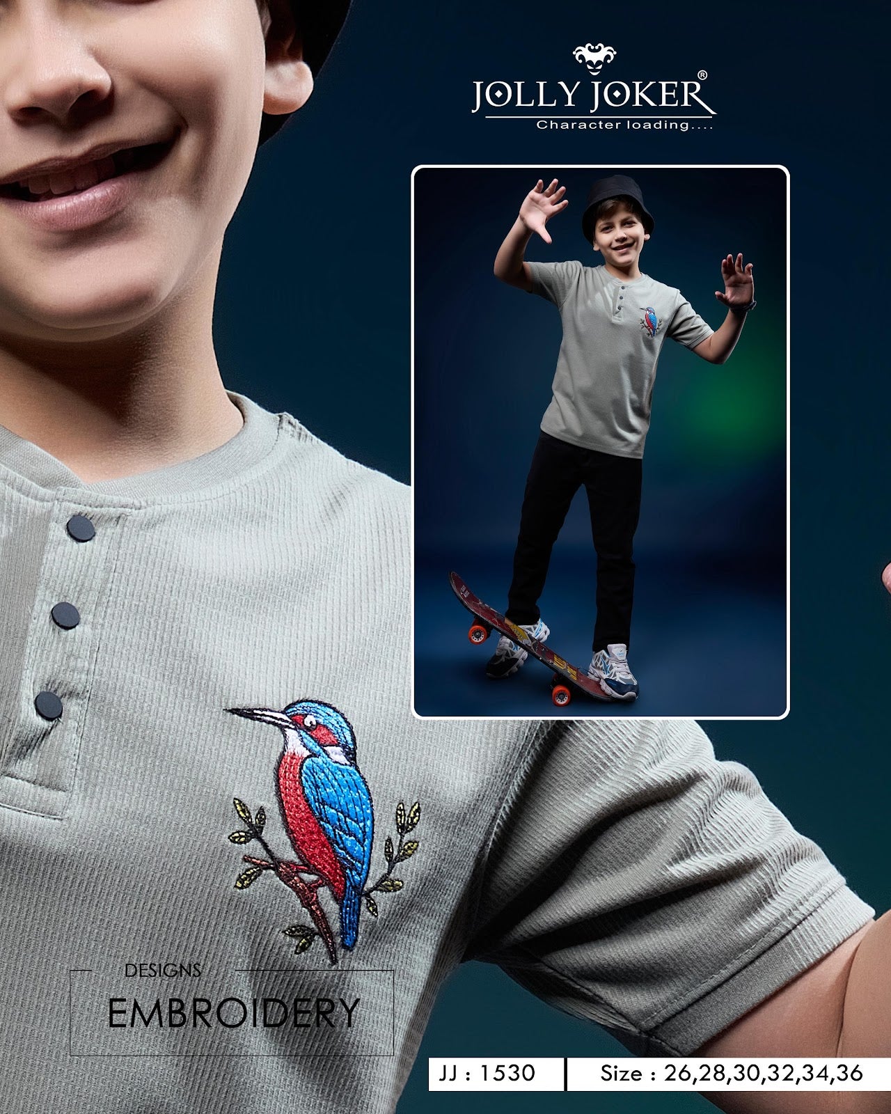 Jj 1530 Jolly Joker Knit Boys Tshirt Exporter