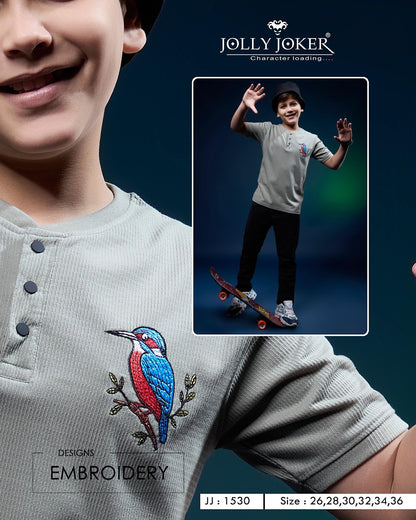 Jj 1530 Jolly Joker Knit Boys Tshirt Exporter