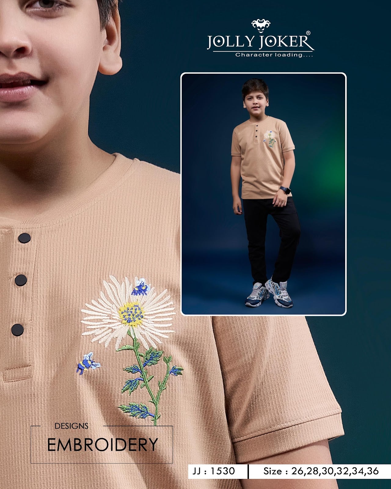 Jj 1530 Jolly Joker Knit Boys Tshirt Exporter