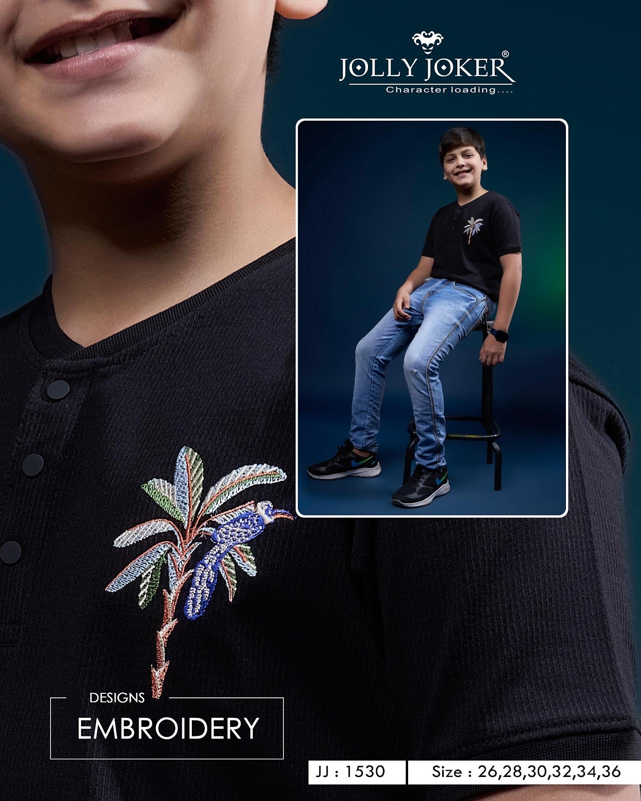 Jj 1530 Jolly Joker Knit Boys Tshirt Exporter