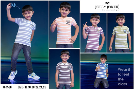 Jj 1538 Jolly Joker Knit Boys Tshirt Manufacturer Gujarat