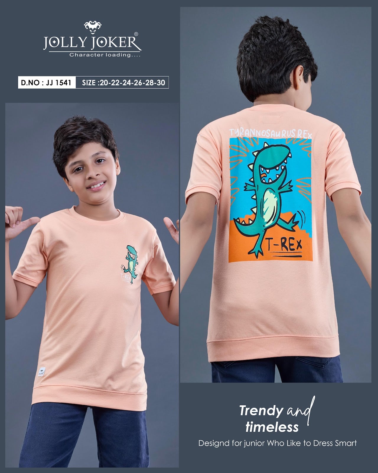 Jj 1541 Jolly Joker Tencil Boys Tshirt Manufacturer
