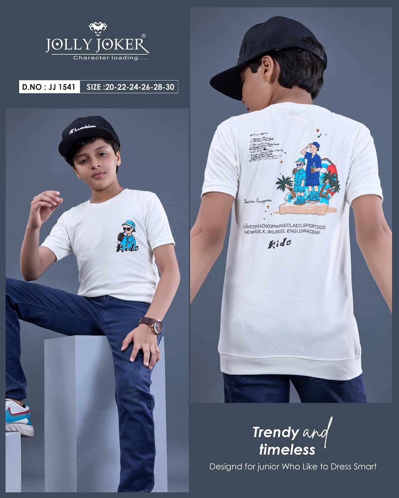 Jj 1541 Jolly Joker Tencil Boys Tshirt Manufacturer