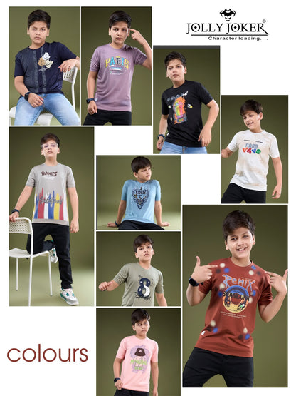 Jj 1542 Jolly Joker Tencil Boys Tshirt Wholesaler India