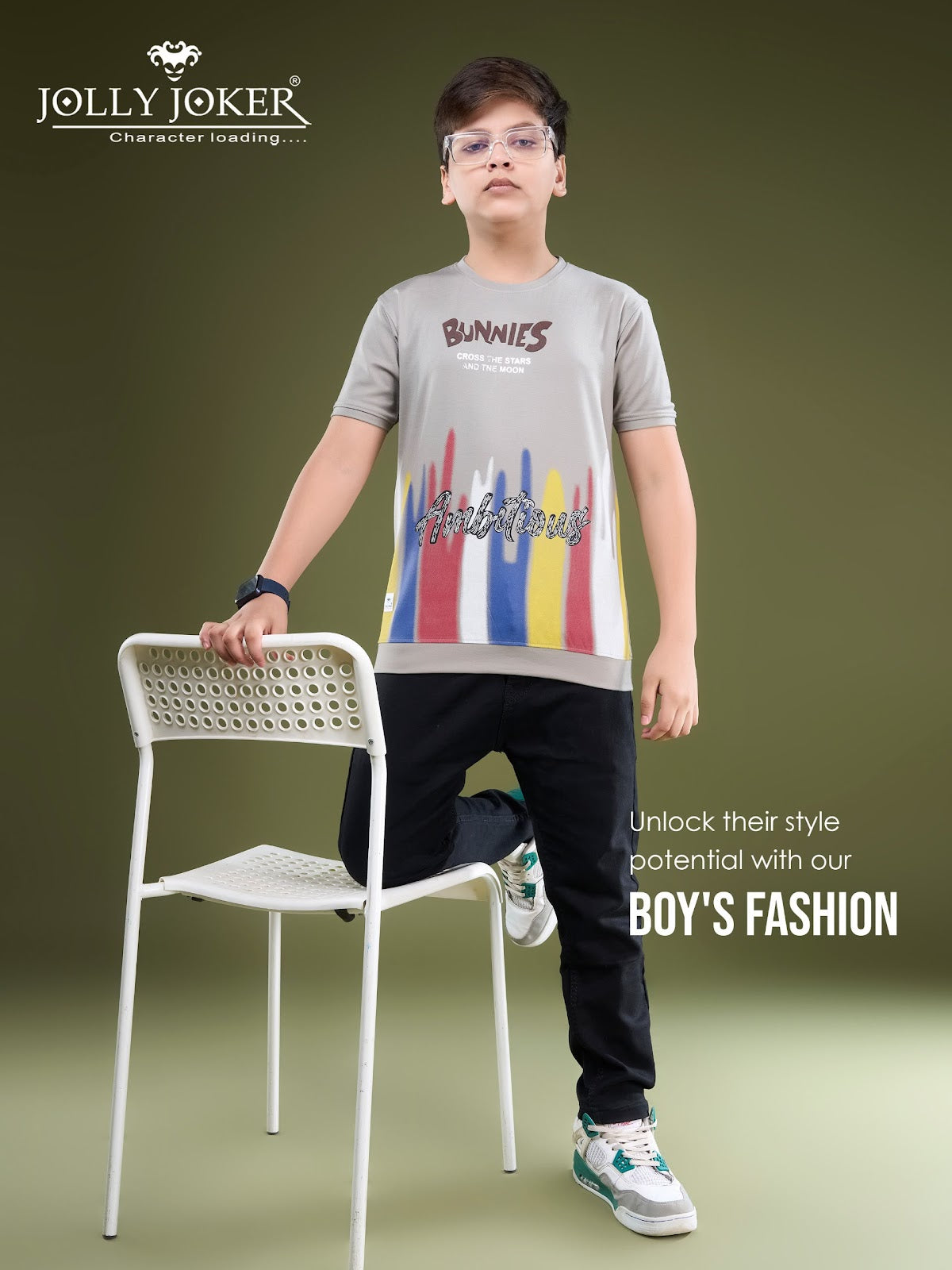 Jj 1542 Jolly Joker Tencil Boys Tshirt Wholesaler India