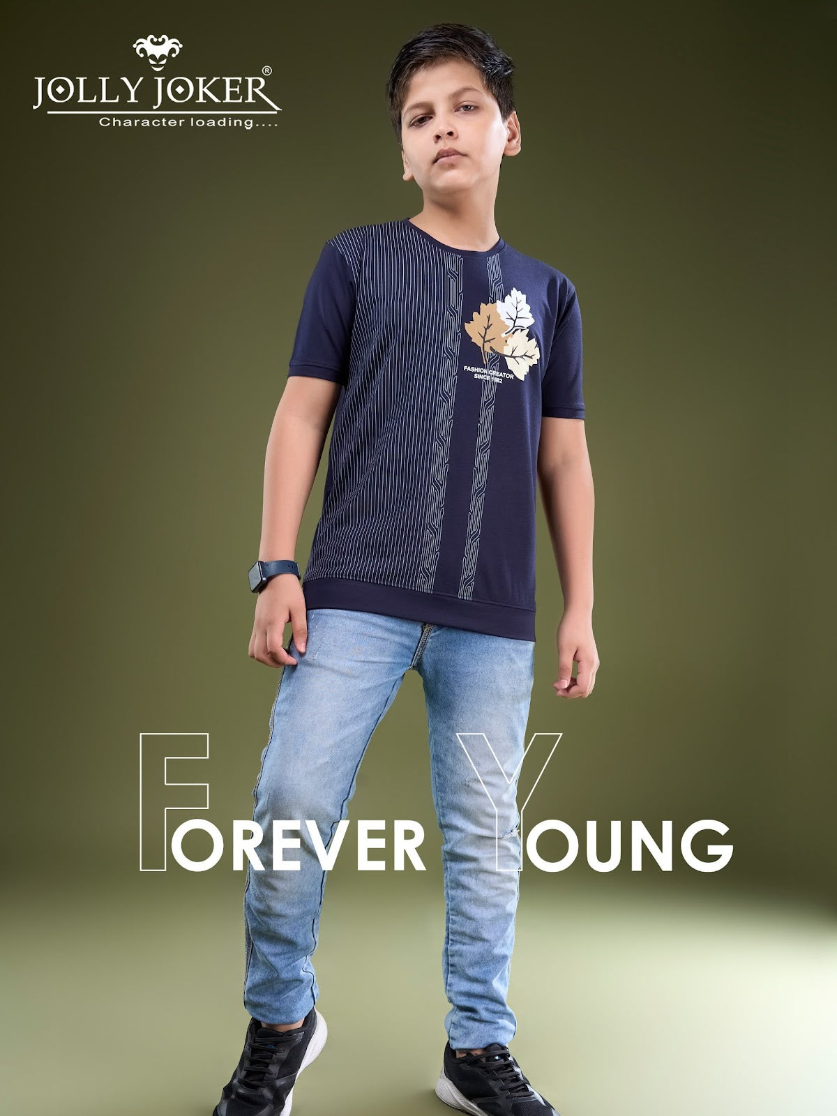 Jj 1542 Jolly Joker Tencil Boys Tshirt Wholesaler India