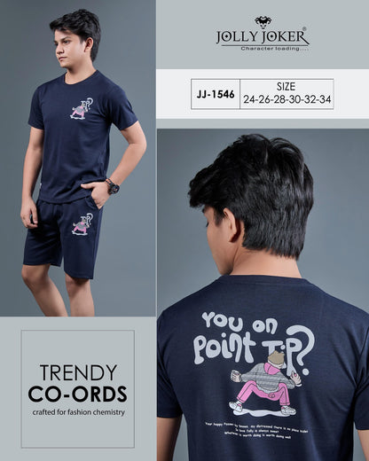 Jj 1546 Jolly Joker Canvas Boys Co Ord Set Supplier India