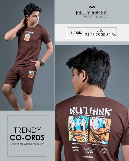 Jj 1546 Jolly Joker Canvas Boys Co Ord Set Supplier India