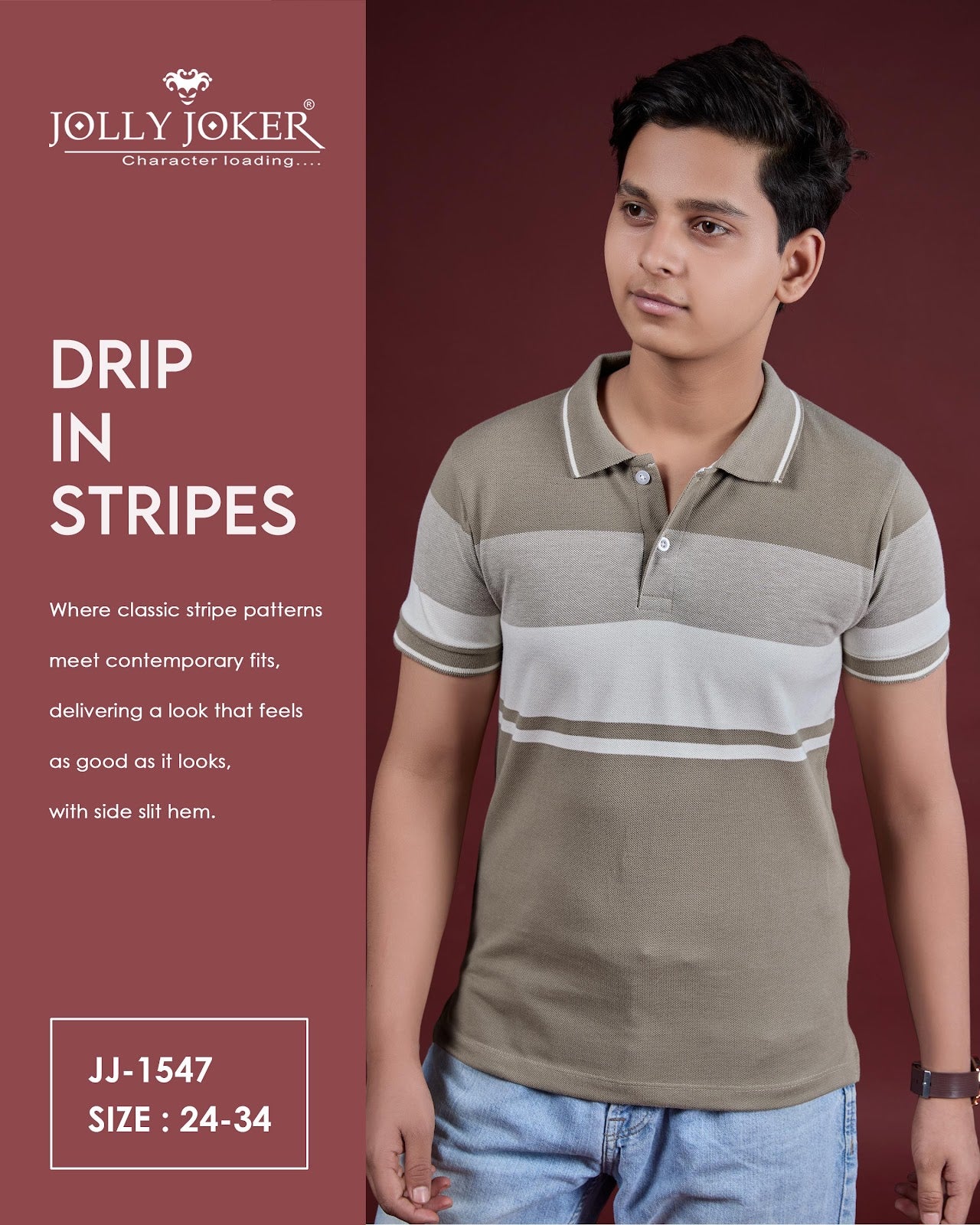 Jj 1547 Jolly Joker Pq Boys Tshirt Wholesale Price