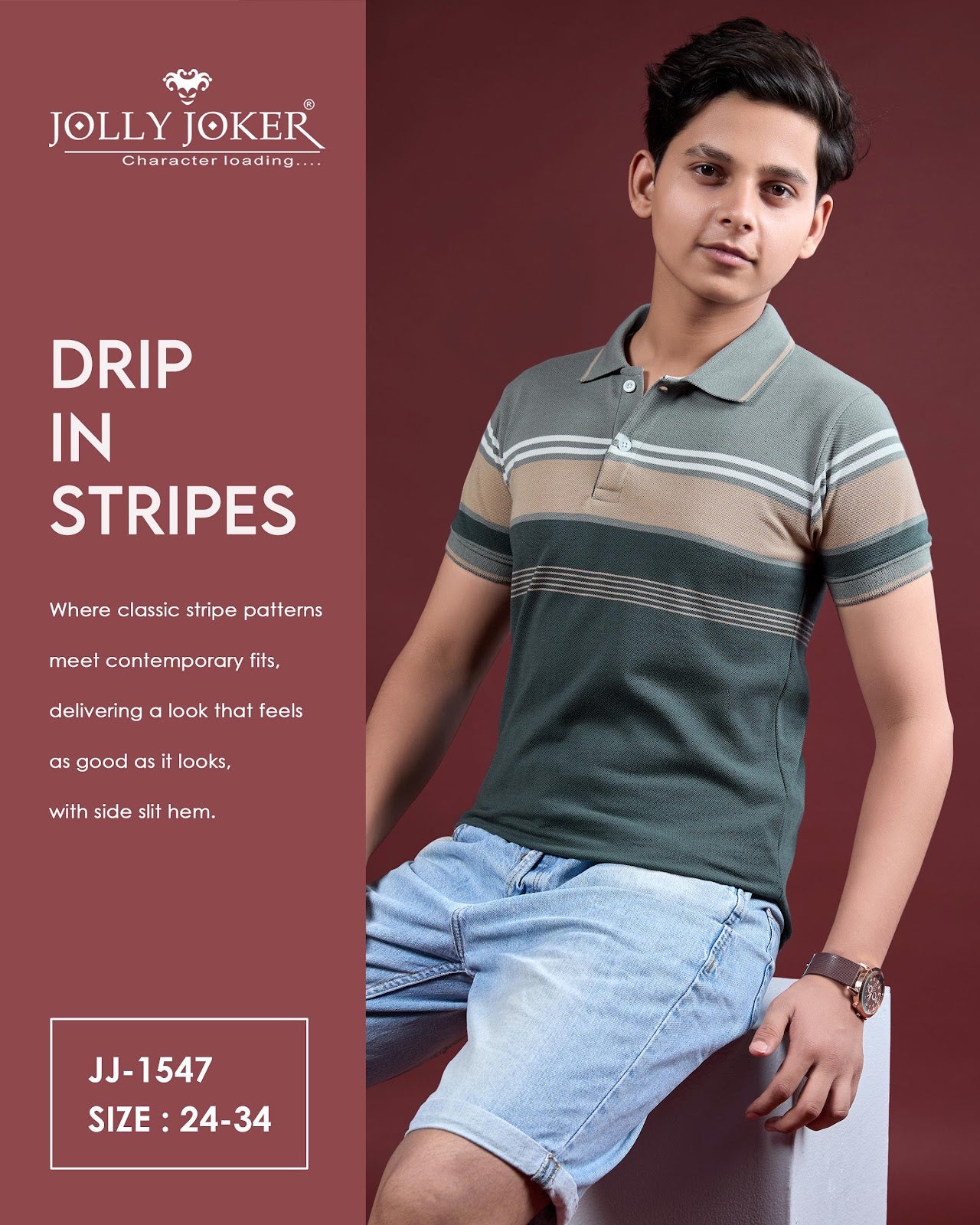 Jj 1547 Jolly Joker Pq Boys Tshirt Wholesale Price