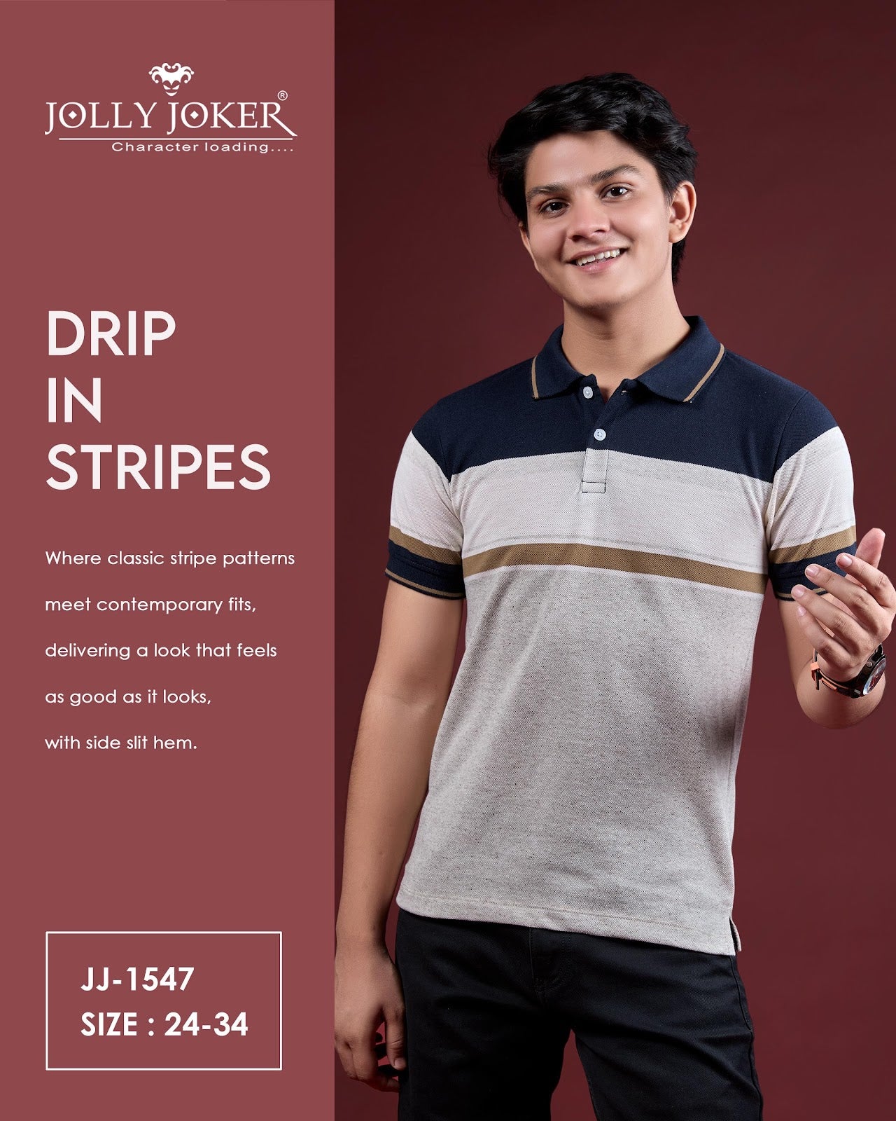 Jj 1547 Jolly Joker Pq Boys Tshirt Wholesale Price