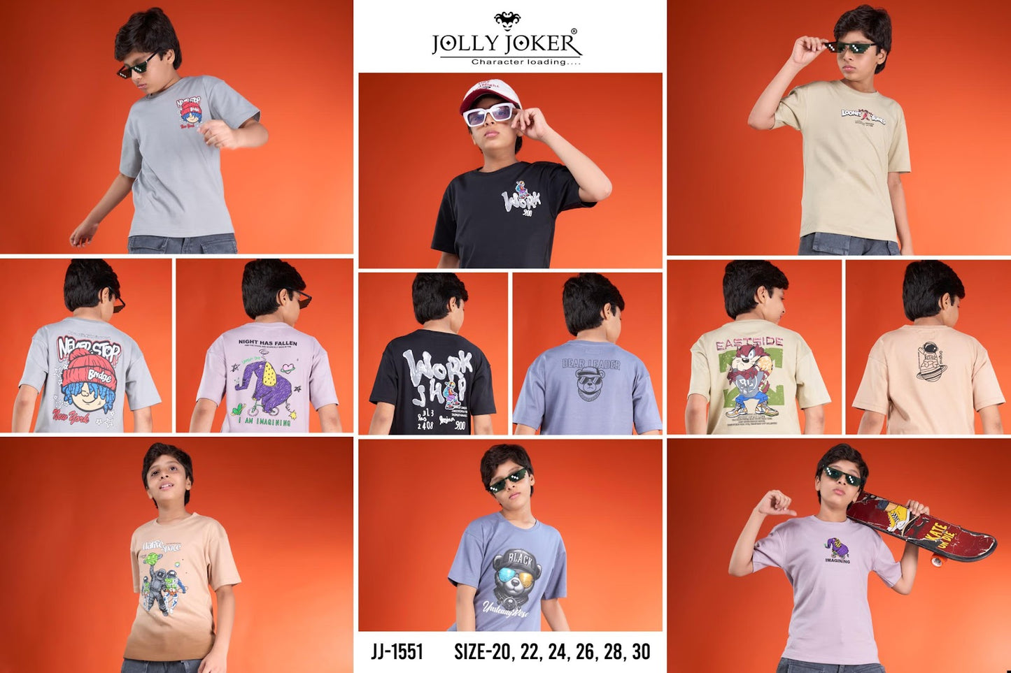 Jj 1551 Jolly Joker Interlock Boys Tshirt Exporter India