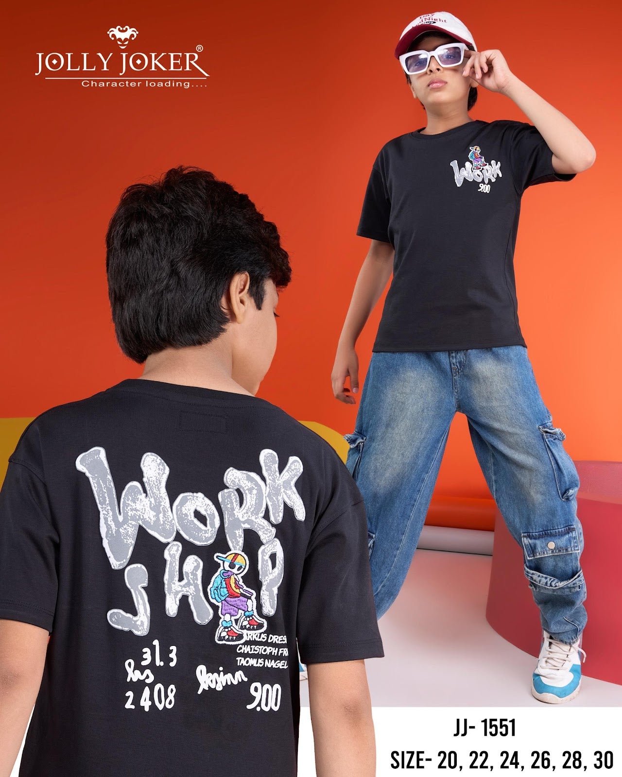 Jj 1551 Jolly Joker Interlock Boys Tshirt Exporter India