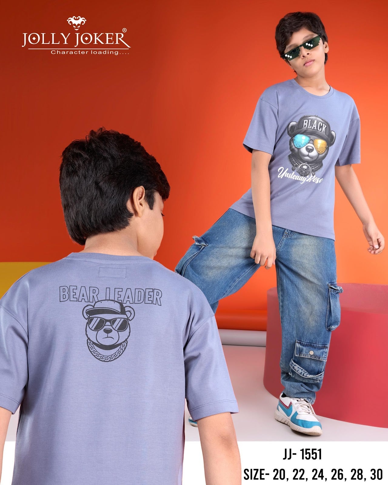 Jj 1551 Jolly Joker Interlock Boys Tshirt Exporter India