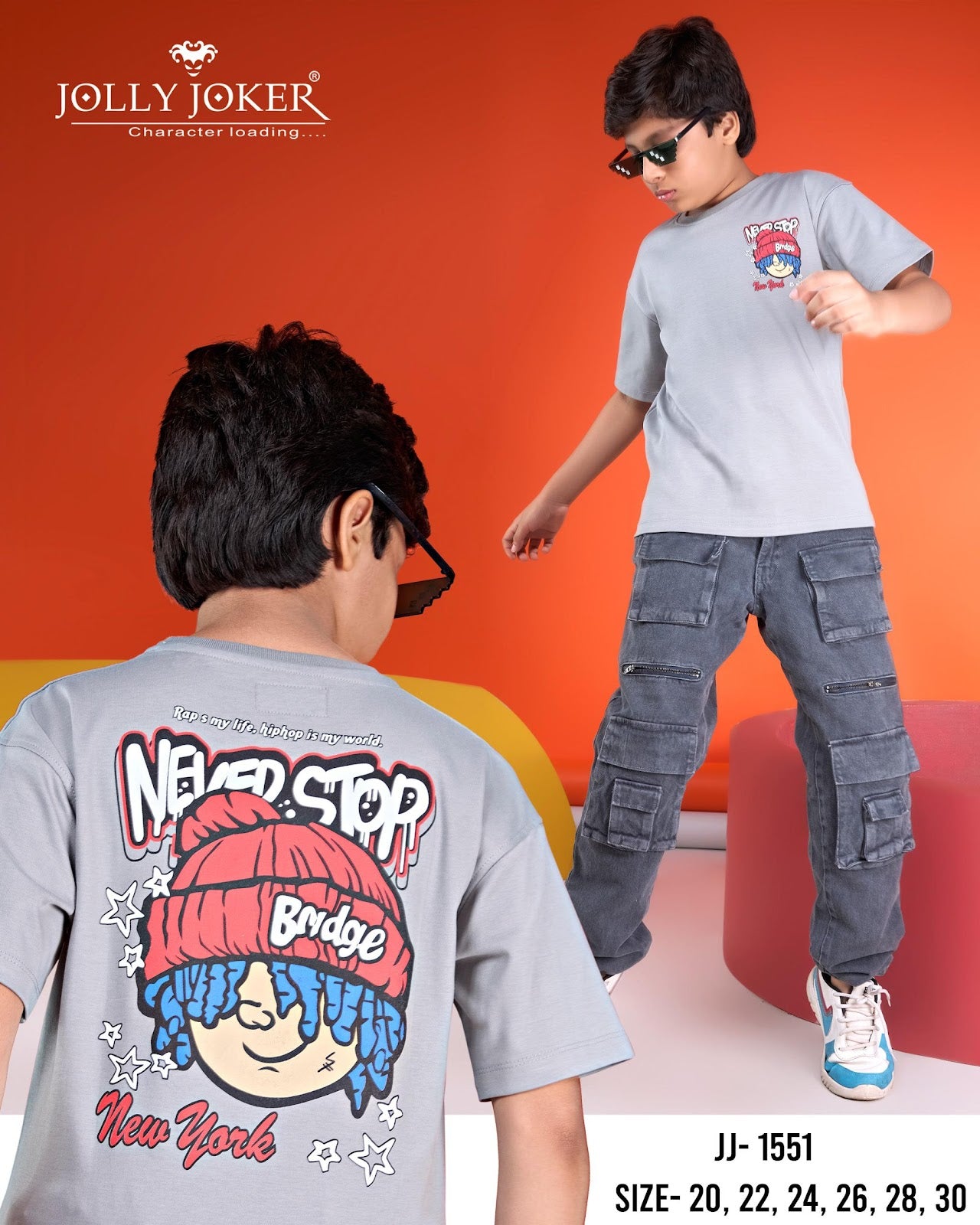 Jj 1551 Jolly Joker Interlock Boys Tshirt Exporter India