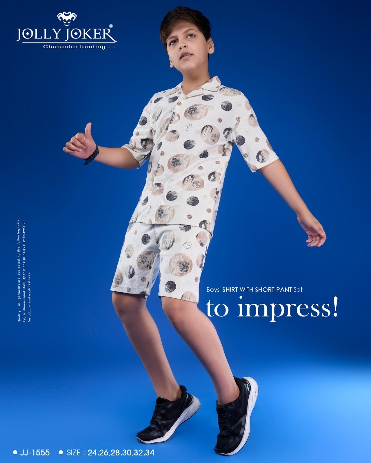 Jj 1555 Jolly Joker Knit Boys Shorts Set Wholesaler Ahmedabad