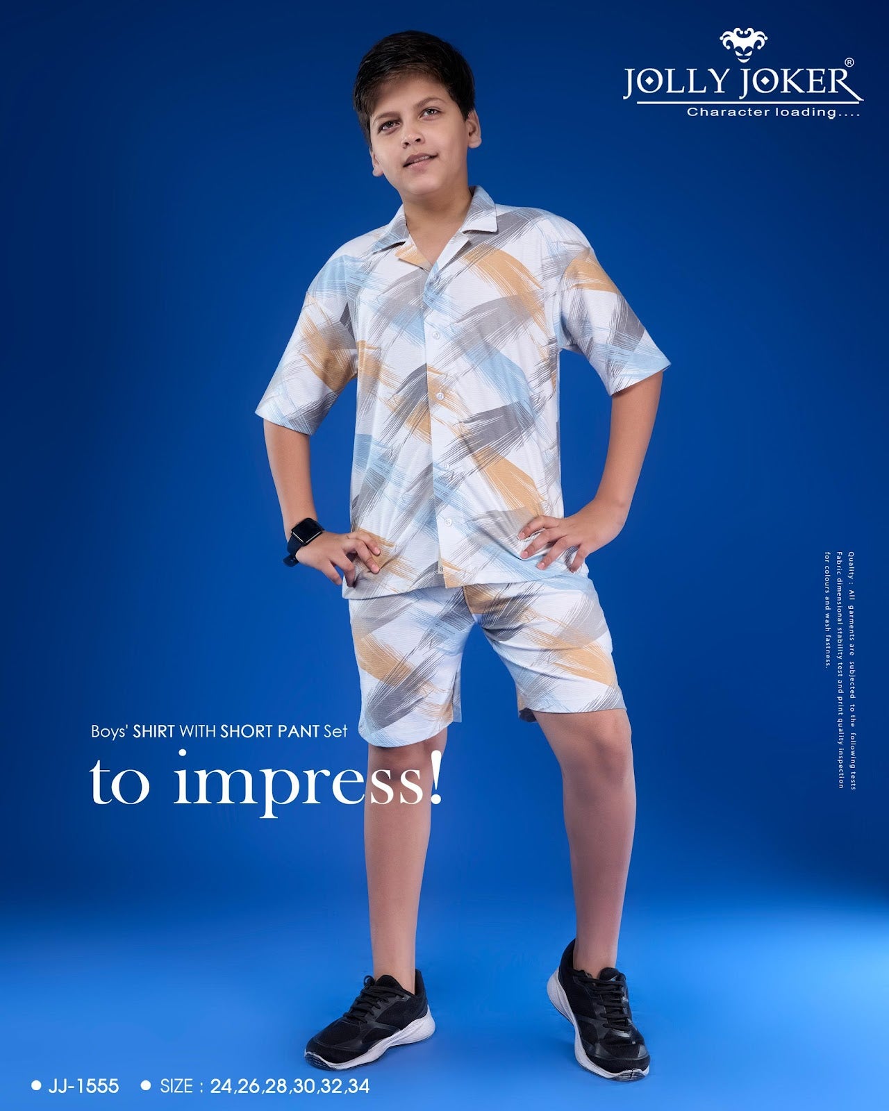 Jj 1555 Jolly Joker Knit Boys Shorts Set Wholesaler Ahmedabad